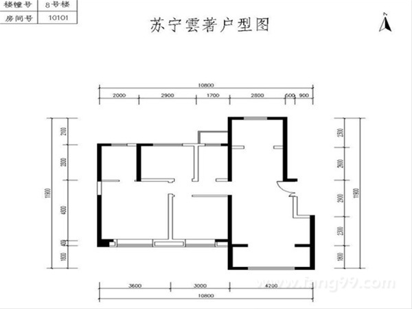 124平三室两厅两卫