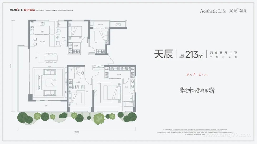 213平四室两厅三卫