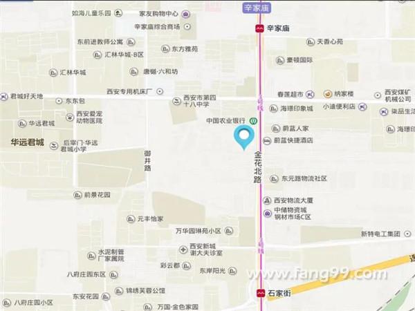 天丰·东环广场实交通图