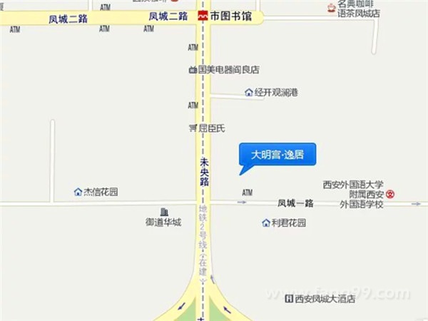 大明宫·逸居交通图