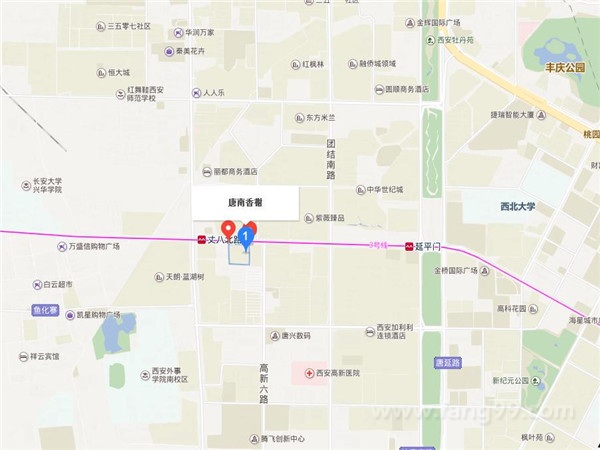 唐南香榭交通图