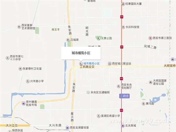 城市雅苑交通图