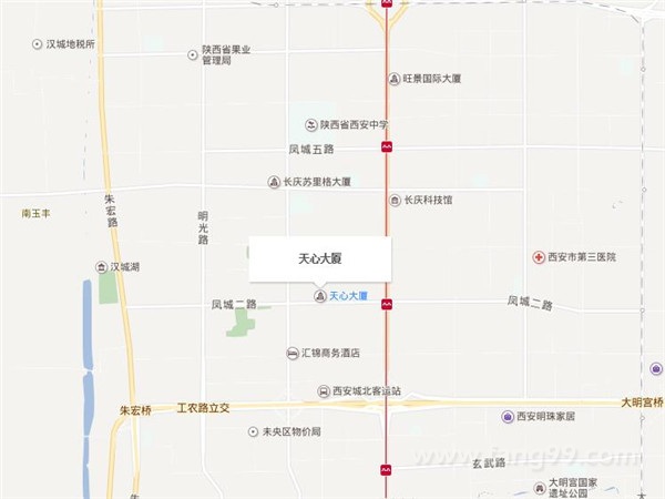 天心大厦（天心苑）交通图