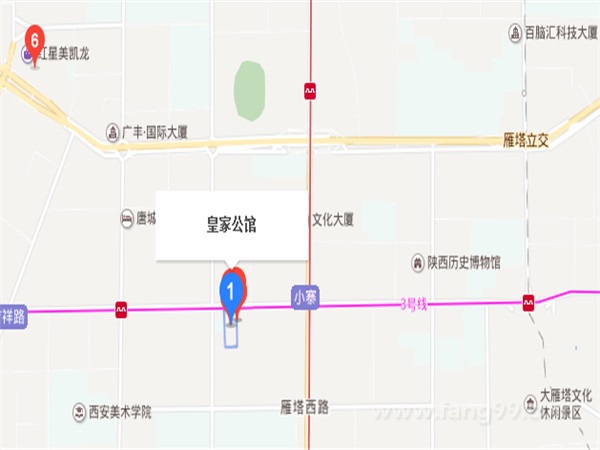 皇家公馆交通图