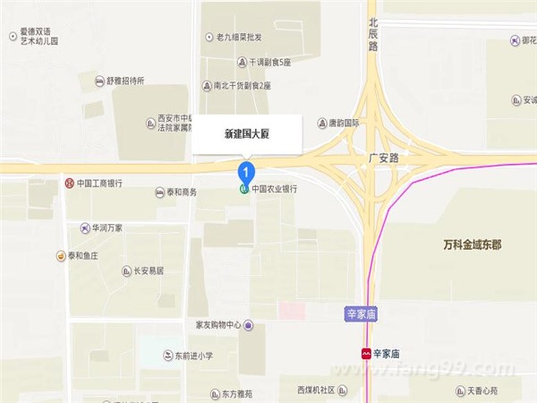 新建国大厦交通图