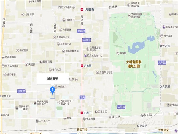 城市新苑交通图