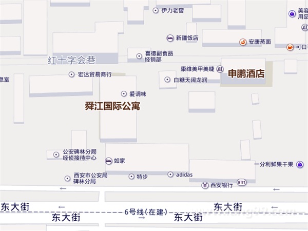 舜江百丽广场交通图
