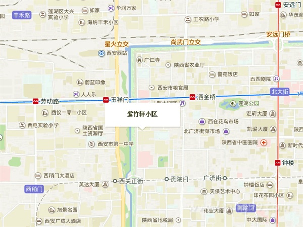 紫竹轩住宅小区交通图