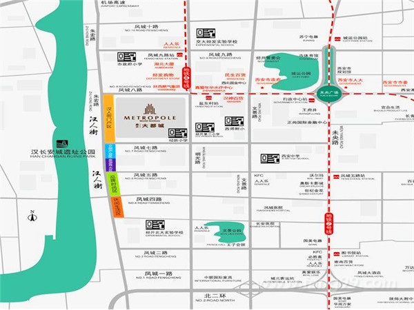 鼎正·大都城交通图