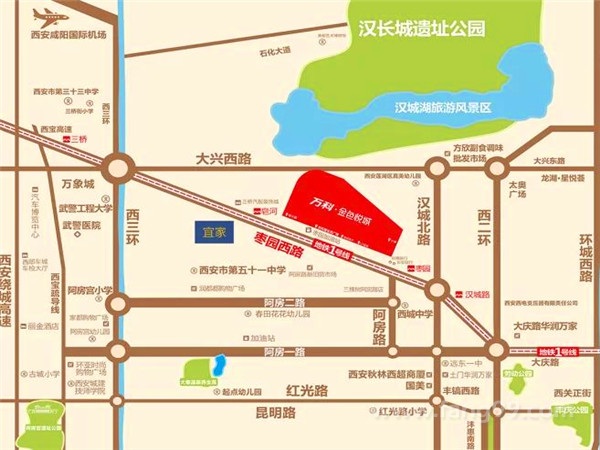 万科·金色悦城交通图